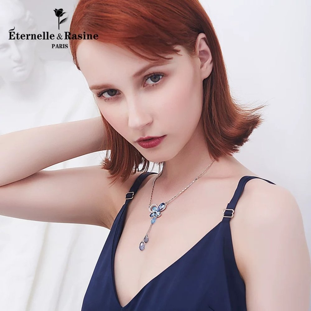 French eternelle tassel pendant necklace